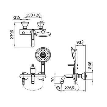 Shower TOTO Set TX471SY