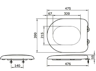 Aksesoris TOTO TC252SJ
