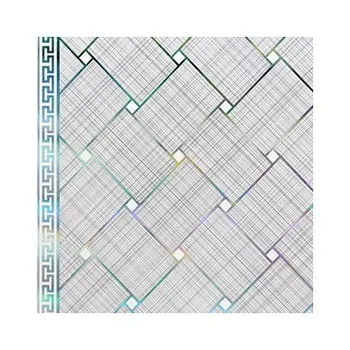 Plafon PVC Shunda Plafon PL 2515 ( Silver Woven Pattren ) - Panjang 3m