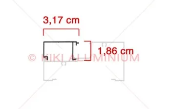 Profil Alumunium Alexindo Glass Bite WIndow Wall 921