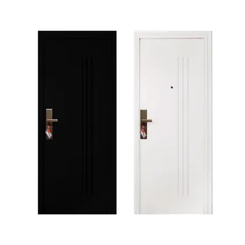 Pintu Besi/Baja Decha Door Elegant 90.02 - Single Door - Hitam