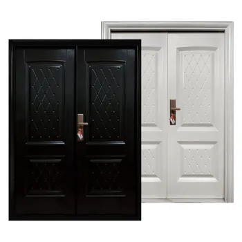 Pintu Besi/Baja Decha Door Elegant 150.04 - Double Door - Hitam