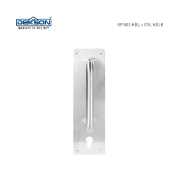 Aksesoris Pintu Jendela Dekkson Sign Plate SP 003 HDL+CYL HOLE SSS