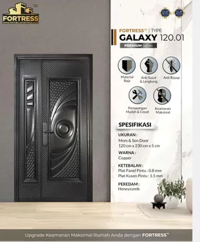 Pintu Besi/Baja Fortress Galaxy 120 - Gold