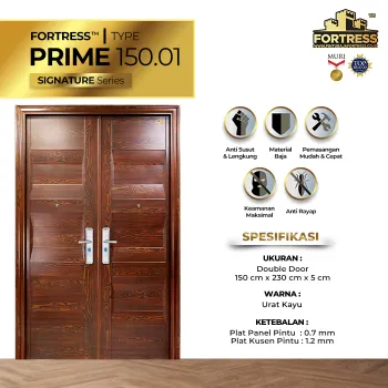 Pintu Besi/Baja Fortress Double Door Prime 150