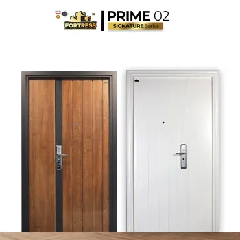 Pintu Besi/Baja Fortress Prime Mother  Son Type 02 - 120x220. Arah Bukaan Kanan. Urat Kayu