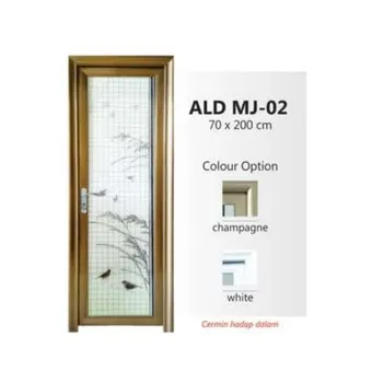 Pintu Alumunium Meridian ALD - MJ 02 - White Silver
