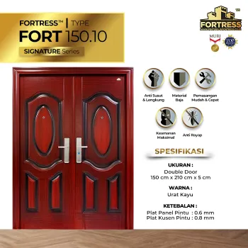 Pintu Besi/Baja Fortress Double Door Fort 150.10