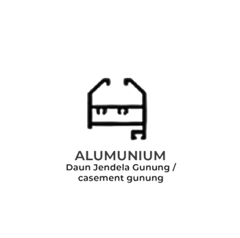 Profil Alumunium YKK Kusen Jendela 88368
