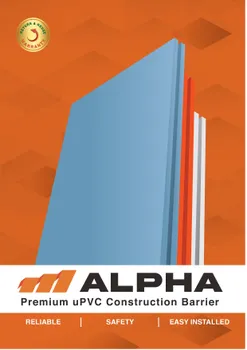 Pagar Rooftuff uPVC Alpha PPDU - Putih. Tinggi 2.4 Meter