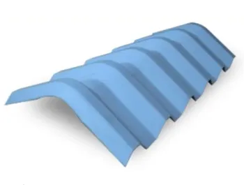 Atap uPVC Rooftuff Topridge / Nok V - Blue Id
