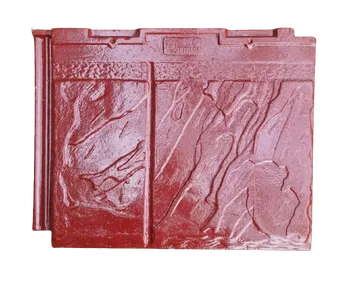 Genteng Beton Mutiara Flat Horizontal Cat Minyak - Batu. Maroon
