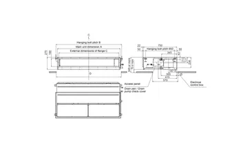Air Conditioner Toshiba Standar Duct MMD UP0301BHP-E